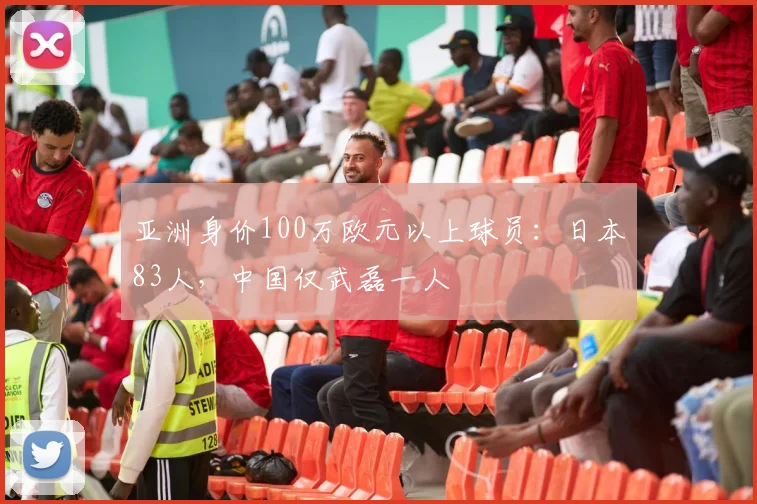 亚洲身价100万欧元以上球员：日本83人，中国仅武磊一人
